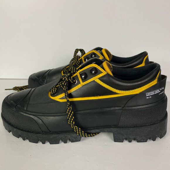 Diesel Men's Black and Yellow Rain Boots - Picture 9 of 15